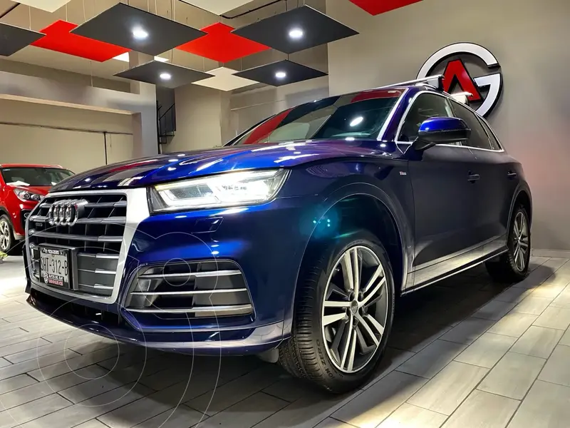 Foto Audi Q5 2.0L T S Line usado (2018) color Azul Profundo financiado en mensualidades(enganche $93,800 mensualidades desde $11,183)