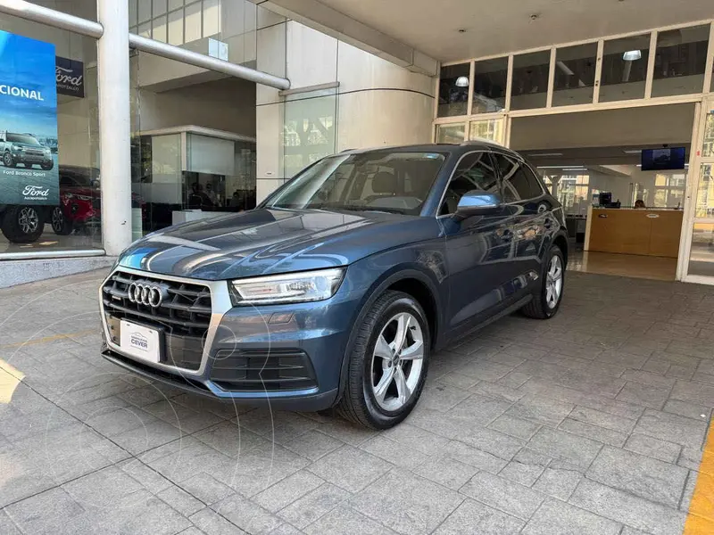 Foto Audi Q5 2.0L T Dynamic usado (2018) color Azul financiado en mensualidades(enganche $105,619 mensualidades desde $11,239)