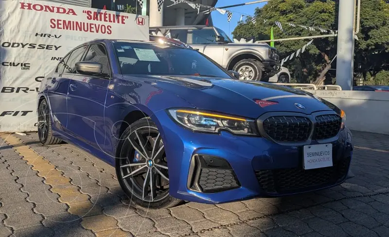 Foto BMW Serie 3 M340i xDrive usado (2022) color Azul financiado en mensualidades(enganche $352,000 mensualidades desde $15,477)
