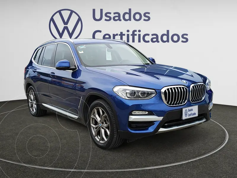 Foto BMW X3 xDrive30iA X Line usado (2020) color Azul financiado en mensualidades(enganche $176,008 mensualidades desde $15,418)