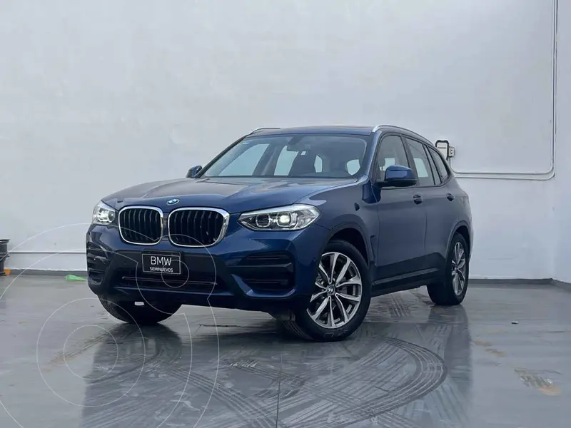 Foto BMW X3 sDrive20iA usado (2021) color Azul financiado en mensualidades(enganche $125,180 mensualidades desde $12,349)