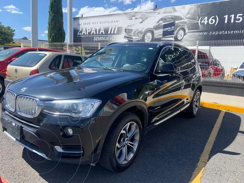 Foto BMW X3 xDrive28iA X Line usado (2017) color Negro financiado en mensualidades(enganche $121,250 mensualidades desde $12,019)