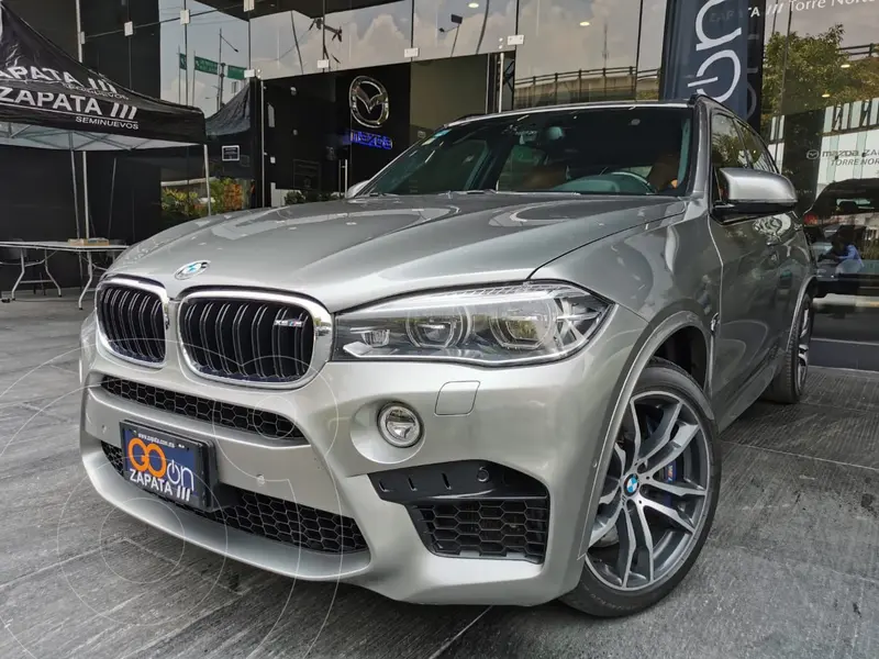 Foto BMW X5 M 4.4L usado (2018) color plateado financiado en mensualidades(enganche $230,000 mensualidades desde $16,675)