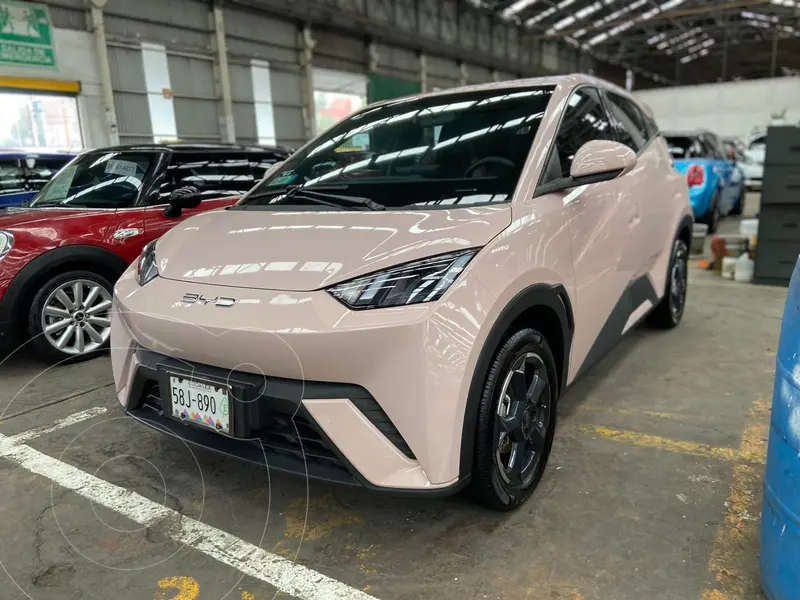 Foto BYD Dolphin Mini 380km usado (2024) color Rosa Lady financiado en mensualidades(enganche $105,000 mensualidades desde $8,750)