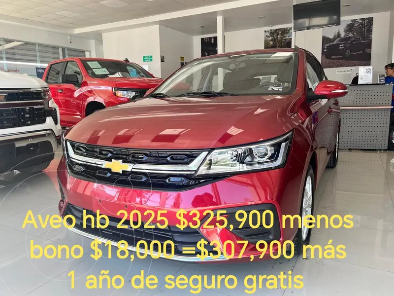 Foto OfertaChevrolet Aveo HB LT nuevo color Rojo Cerezo precio $307,900