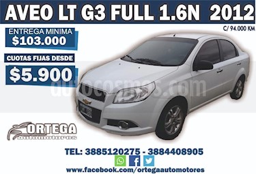 Foto venta Auto usado Chevrolet Aveo LT (2012) color Blanco precio $193.000