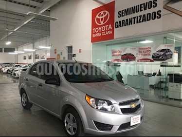 Chevrolet Aveo 4P LS AT A/AC. R-14 usado (2018) color Plata precio $155,000