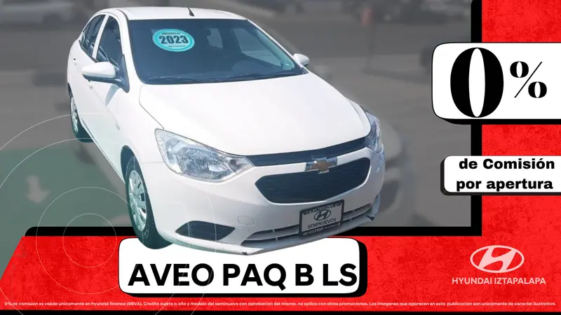 Foto Chevrolet Aveo LS Aut usado (2023) color Blanco precio $219,000