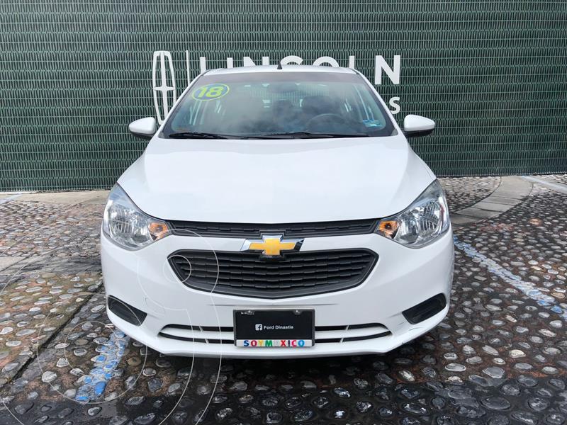 Foto Chevrolet Aveo LS Aut usado (2018) color Blanco financiado en mensualidades(enganche $42,250 mensualidades desde $4,800)