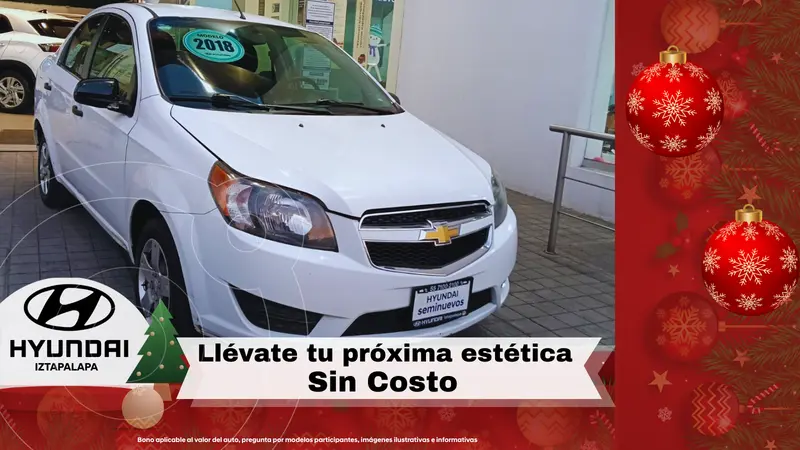 Foto Chevrolet Aveo LS usado (2018) color Blanco precio $149,900