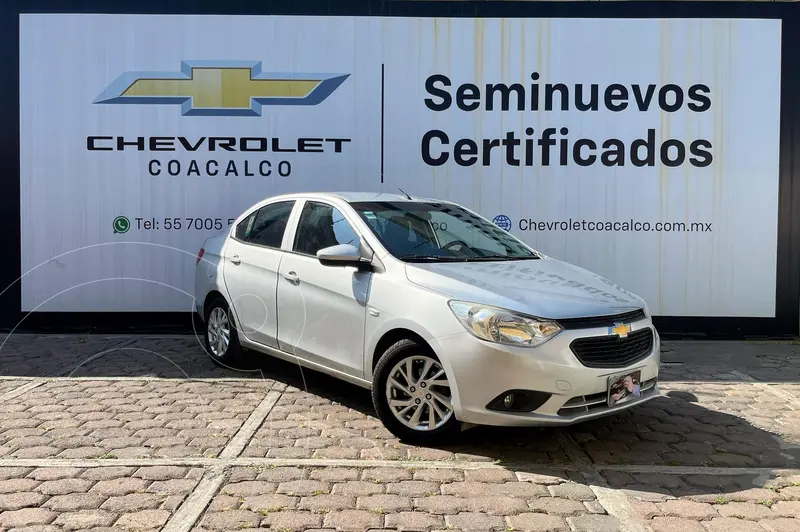 Foto Chevrolet Aveo LT usado (2020) color plateado financiado en mensualidades(enganche $65,163 mensualidades desde $4,342)