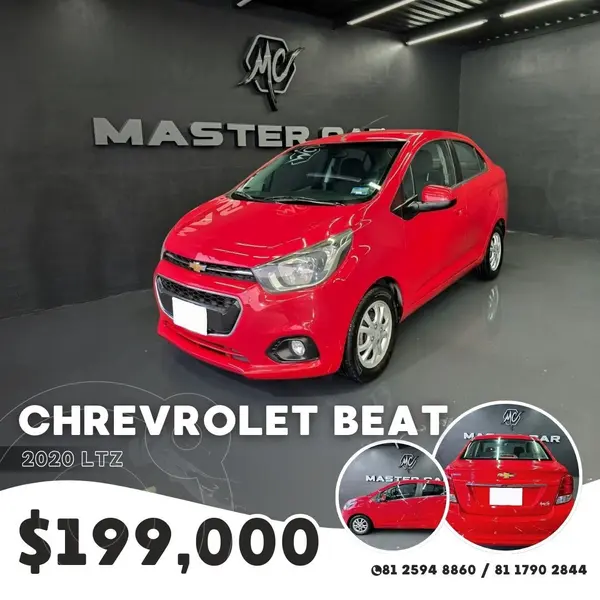 Foto Chevrolet Beat Hatchback LTZ usado (2020) color Rojo precio $199,000