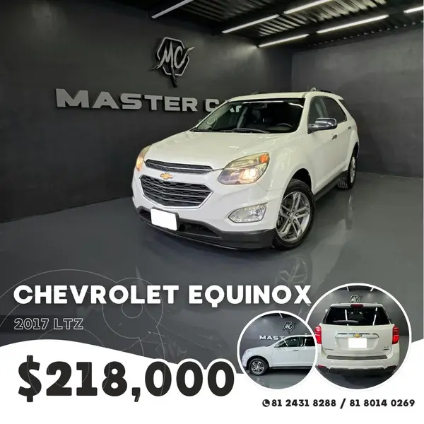 Foto Chevrolet Equinox LTZ usado (2017) color Blanco precio $218,000