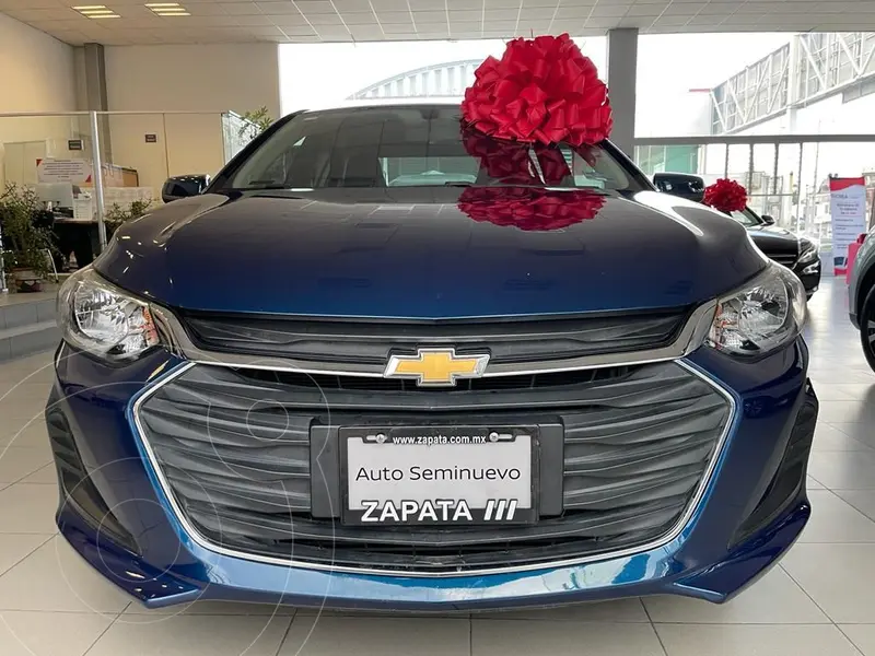 Foto Chevrolet Onix LT usado (2021) color Azul financiado en mensualidades(enganche $71,250 mensualidades desde $7,386)
