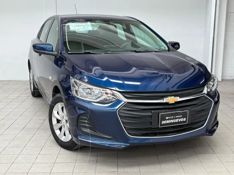 Foto Chevrolet Onix LT Aut usado (2022) color Azul financiado en mensualidades(enganche $108,596 mensualidades desde $4,665)