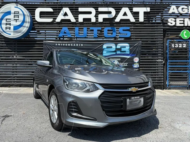 Foto Chevrolet Onix LT Aut usado (2021) color Gris financiado en mensualidades(enganche $43,780 mensualidades desde $4,563)