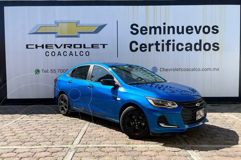 Foto Chevrolet Onix Premier Red Line Aut usado (2025) color Azul financiado en mensualidades(enganche $111,066 mensualidades desde $7,400)
