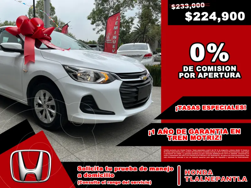 Foto Chevrolet Onix LT Aut usado (2022) color Blanco financiado en mensualidades(enganche $91,918 mensualidades desde $3,867)