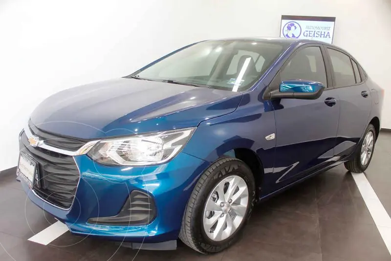 Foto Chevrolet Onix LT usado (2021) color Azul financiado en mensualidades(enganche $63,000 mensualidades desde $7,462)