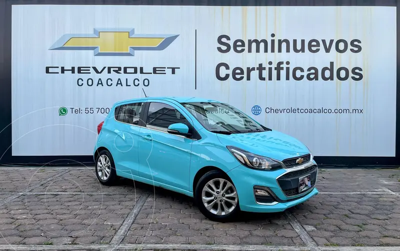 Foto Chevrolet Spark Premier usado (2021) color Azul Claro financiado en mensualidades(enganche $73,830 mensualidades desde $4,919)
