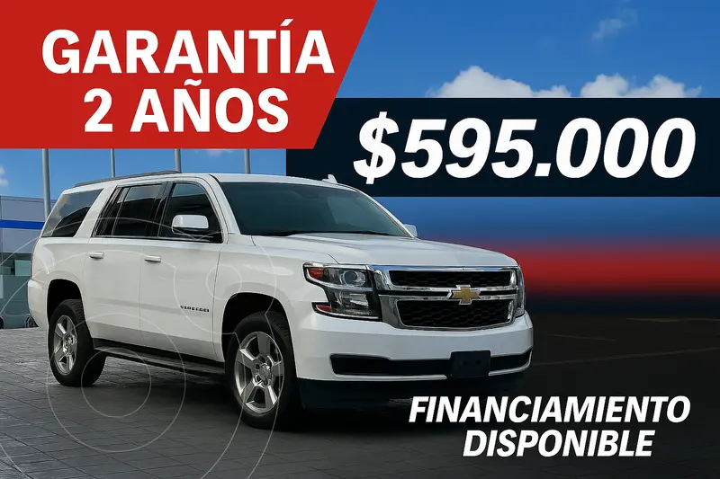 Foto Chevrolet Suburban LT Piel Cubo usado (2016) color Blanco precio $595,000