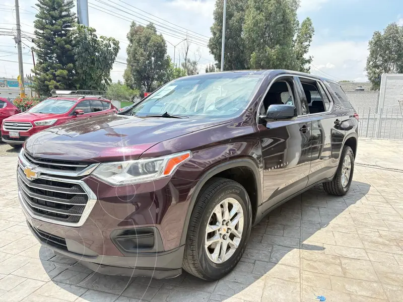 Foto Chevrolet Traverse LS usado (2018) color Rojo Tinto financiado en mensualidades(enganche $145,430 mensualidades desde $10,505)