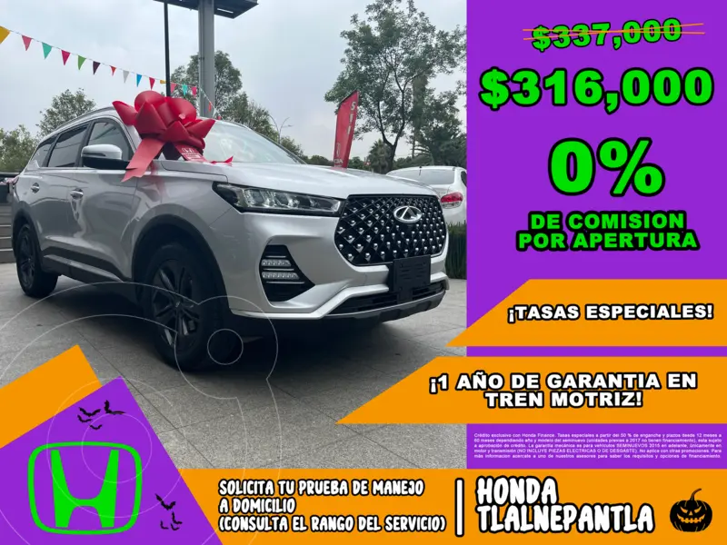 Foto Chirey Tiggo 7 Pro Comfort usado (2023) color plateado financiado en mensualidades(enganche $132,088 mensualidades desde $5,558)