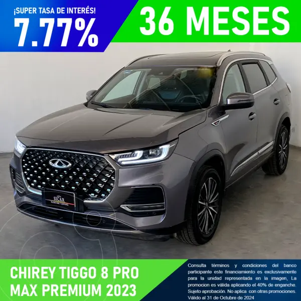 Foto Chirey Tiggo 8 Pro Max Premium 4x4 usado (2023) color Gris Oscuro precio $529,000