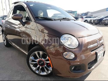 Fiat 500 Sport Aut usado (2015) color Cafe precio $170,000