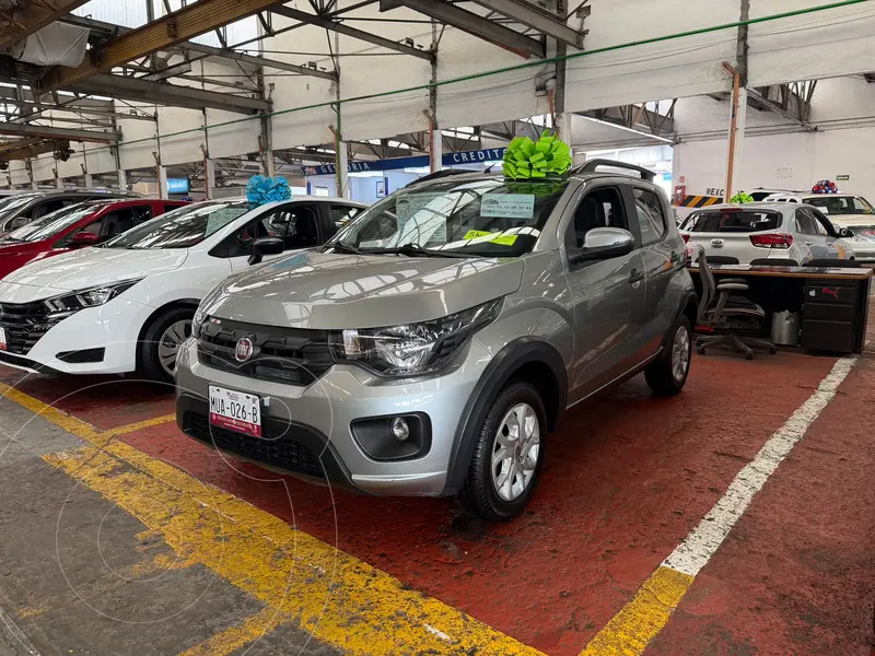 Foto Fiat Mobi Way usado (2019) color Gris Tellurium financiado en mensualidades(enganche $42,500 mensualidades desde $3,600)