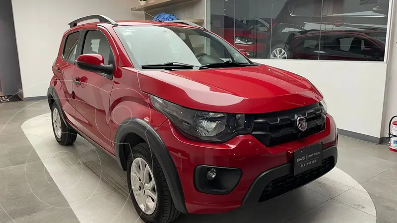 Foto Fiat Mobi Way usado (2019) color Rojo financiado en mensualidades(enganche $62,282 mensualidades desde $2,676)
