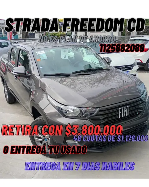 Foto FIAT Strada Freedom Cabina Doble 1.4 Firefly nuevo color A eleccion financiado en cuotas(anticipo $3.800.000 cuotas desde $1.178.000)