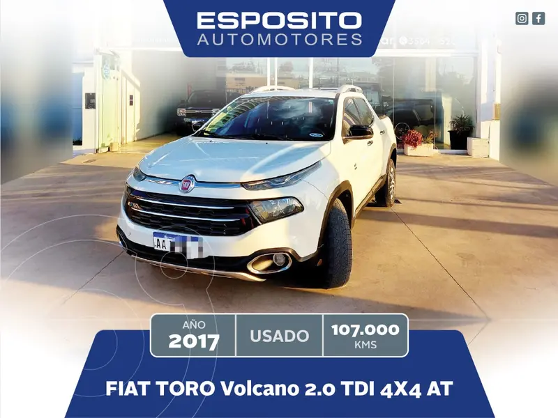 2017 FIAT Toro TORO 2.0TDI VOLCANO 4X4 AT
