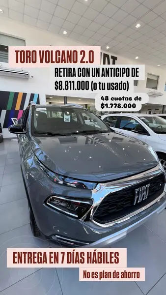 Foto FIAT Toro TD350 Volcano 4x4 CD Aut nuevo color A eleccion financiado en cuotas(anticipo $8.811.000 cuotas desde $1.778.000)