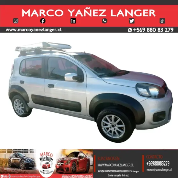 Foto FIAT Uno 1.4L Way Style usado (2017) color Gris precio $5.990.000