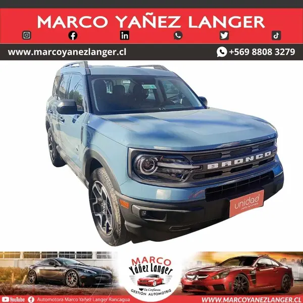 Foto Ford Bronco Sport 1.5L Big Bend usado (2022) color Azul precio $19.990.000