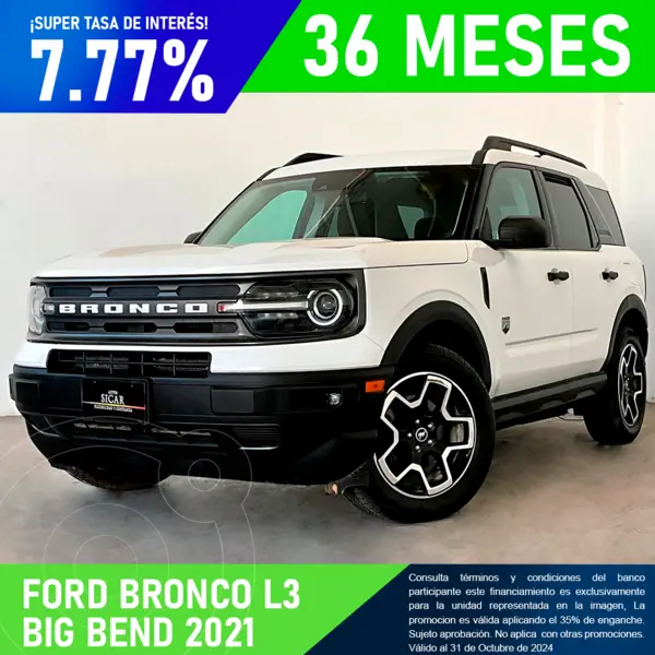 Foto Ford Bronco Badlands 2 Puertas usado (2021) color Blanco financiado en mensualidades(enganche $136,794 mensualidades desde $10,547)