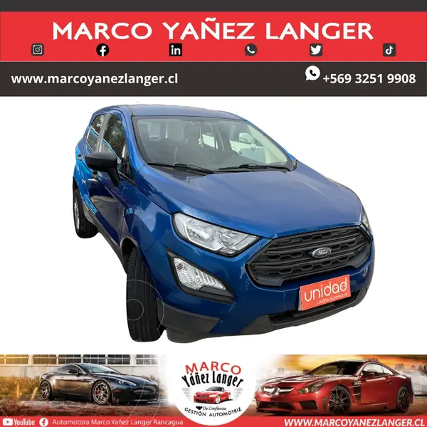 Foto Ford Ecosport 1.5L S usado (2018) color Azul precio $9.990.000