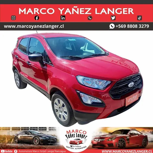Foto Ford Ecosport 1.5L S usado (2019) color Rojo precio $9.890.000