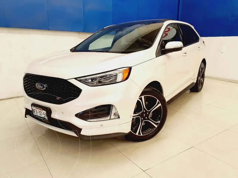 Foto Ford Edge ST 2.7L usado (2019) color Blanco financiado en mensualidades(enganche $143,750 mensualidades desde $10,332)