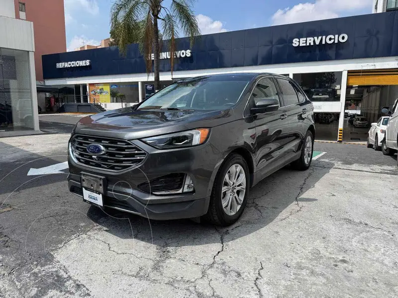 Foto Ford Edge Titanium usado (2019) color Gris financiado en mensualidades(enganche $111,666 mensualidades desde $11,883)