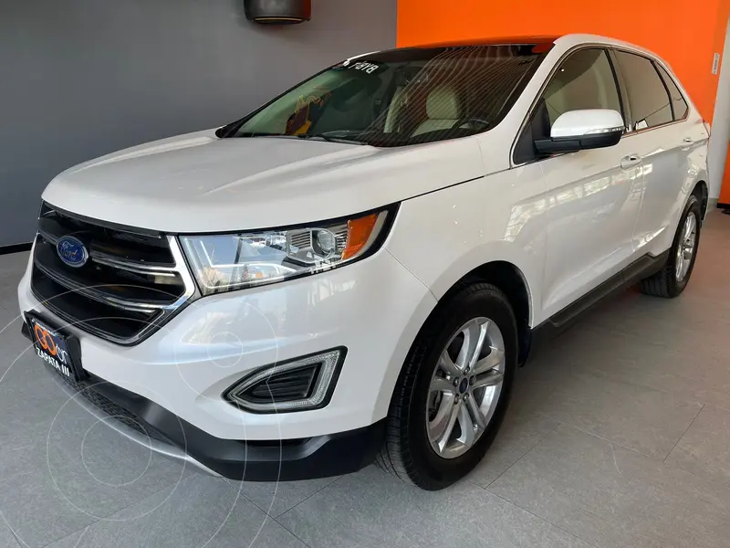 Foto Ford Edge SEL PLUS usado (2018) color Blanco financiado en mensualidades(enganche $117,250 mensualidades desde $6,800)