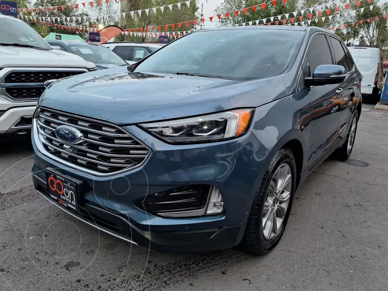 Foto Ford Edge Titanium usado (2019) color Azul financiado en mensualidades(enganche $99,462 mensualidades desde $7,606)