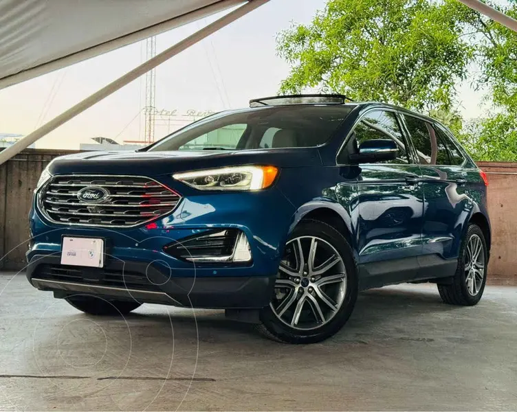 Foto Ford Edge Titanium usado (2022) color Azul financiado en mensualidades(enganche $131,780 mensualidades desde $13,000)