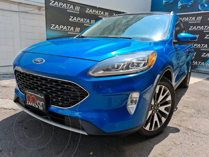 Foto Ford Escape Titanium EcoBoost usado (2020) color Azul financiado en mensualidades(enganche $132,500 mensualidades desde $7,685)