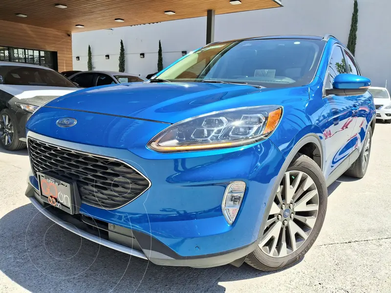 Foto Ford Escape Titanium EcoBoost usado (2020) color Azul financiado en mensualidades(enganche $131,250 mensualidades desde $9,516)
