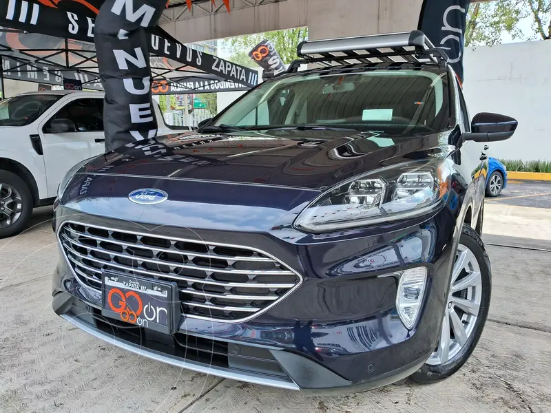 Foto Ford Escape Titanium EcoBoost usado (2021) color Azul financiado en mensualidades(enganche $121,262 mensualidades desde $9,273)