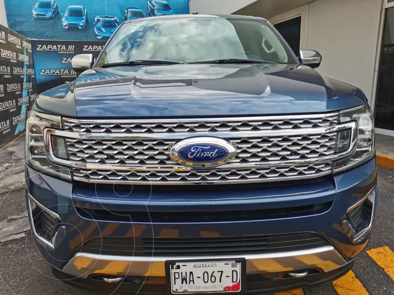 Foto Ford Expedition Platinum Max 4x4 usado (2018) color Azul financiado en mensualidades(enganche $247,250 mensualidades desde $23,235)