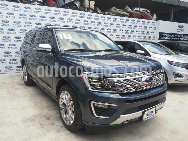 Ford Expedition PALTINUM MAX 4X4 usado (2018) color Azul Marino precio $860,000