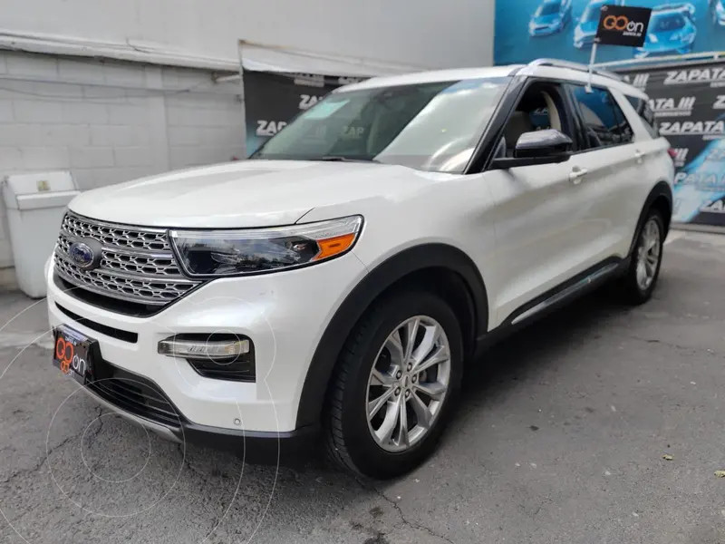 Foto Ford Explorer Limited usado (2020) color Blanco financiado en mensualidades(enganche $186,390 mensualidades desde $14,253)